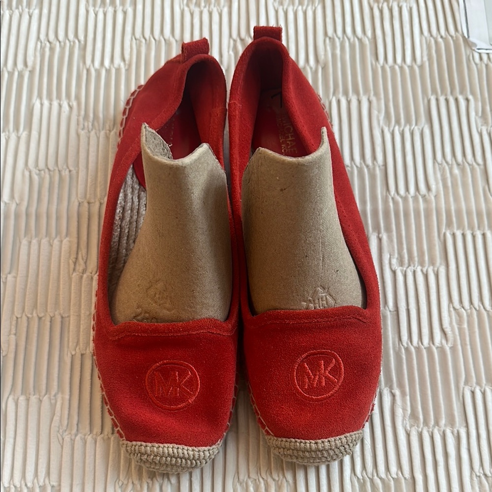 Red - Orange MK Espadrille Flats